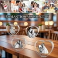 thumbnail image 4 of AISENIN 3D Crystal Heart-Shaped Photo Custom Picture Gifts for Her Him Mom Dad Couples Laser Engraved 3D Picture in Glass Heart Personalized Customized Anniversary Birthday Presents for Wife, 4 of 6