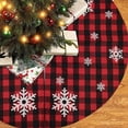 thumbnail image 5 of Xuniizn Christmas Tree Skirt Red 100%Polyester Tree Skirts for Xmas Decor, Party Festive Merry Christmas Decorations for Home, 5 of 6
