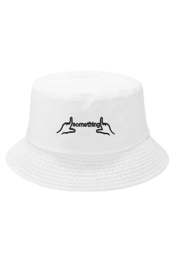 Summer Outdoor Travel Essentials Accessories Bucket Hats for Women and Men Finger Embroidery Wearing Visor Travel Folding Basin fishing Hat