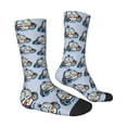 thumbnail image 3 of Junzan Police Car Mens Funny Socks For Men Women Colorful Fun Novelty Crew Patterned Socks, 3 of 9