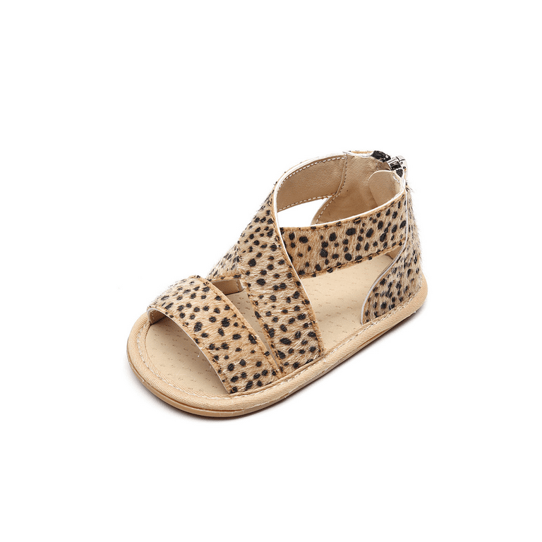 Girls hotsell leopard sandals