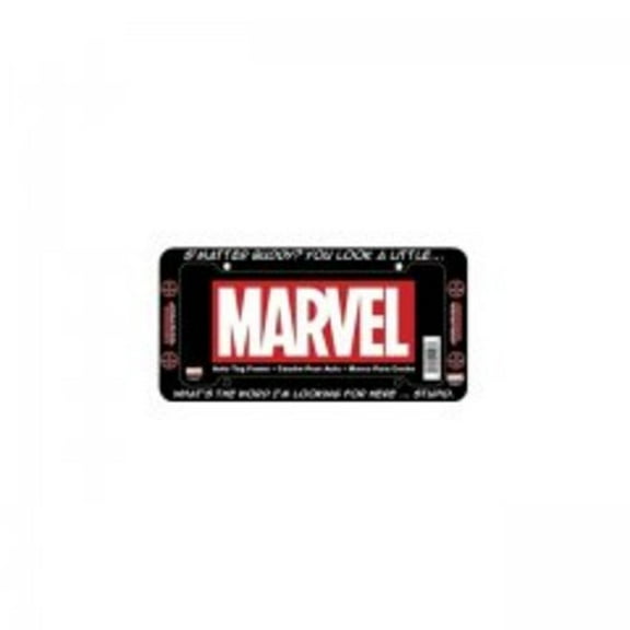 Deadpool S'matter Buddy Plastic License Plate Frame Free Screw Caps with this Frame