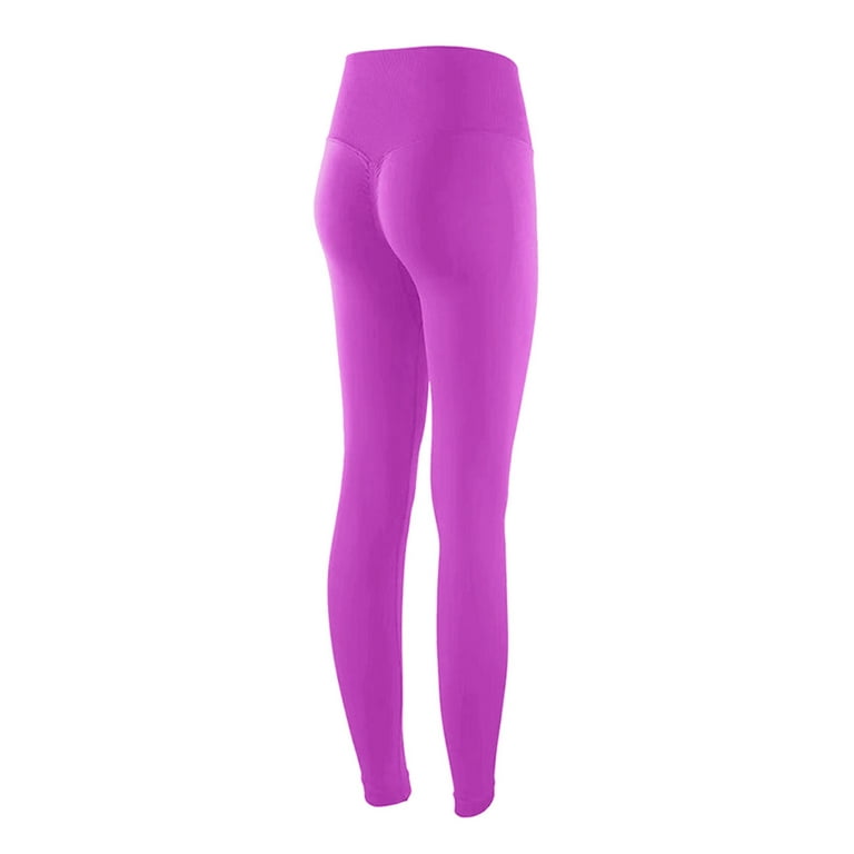 kpoplk Long Yoga Pants For Women Tall,Womens Straight Leg Yoga Dress Pants  High Waist Yoga Pants with Pockets(Purple,S)