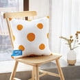 thumbnail image 5 of LALILO Throw Pillow Covers Watercolor Orange Polka Dots Watercolour Fruit Cushion Cover 18" x 18", 2 Pack, 5 of 6