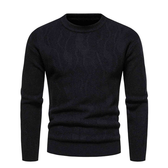 EGNMCR Mens Sweater Men's Fashion And Winter Sweater Pullover Bottom Knit Color Blocking Men's Sweater