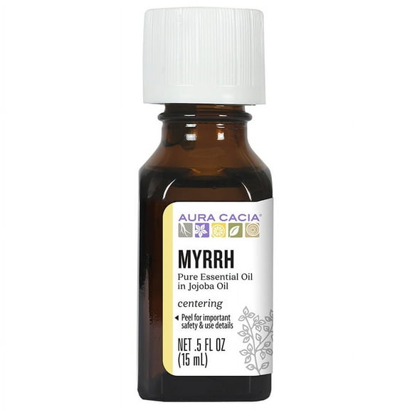 Aura Cacia Myrrh in Jojoba Oil 0.5 fl. oz.