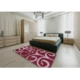 thumbnail image 4 of Ahgly Company Indoor Rectangle Abstract Pale Violet Red Pink Abstract Area Rugs, 6' x 9', 4 of 6