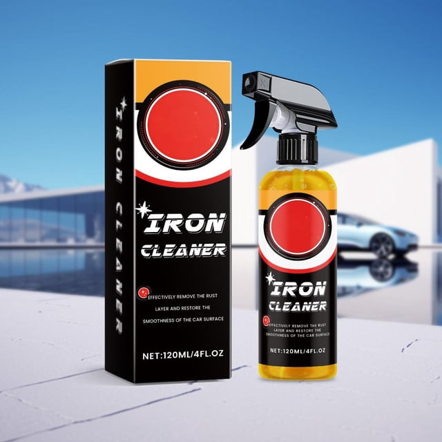 120ml Wheel Cleaner Spray, Rust & Brake Dust Remover for Car Tires, Alloy Rims, Safe on Chrome, Gentle Formula, Restores Shine, Improves Driving Safety