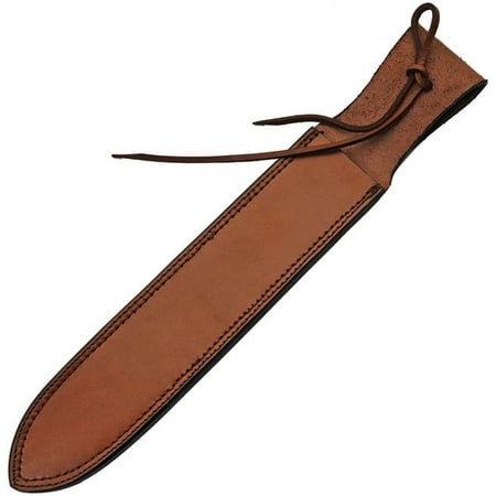 SZCO Supplies 16 Brown Genuine Leather Knife Sheath – Belt Carry Knife Holder