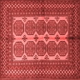thumbnail image 1 of Ahgly Company Indoor Square Southwestern Red Country Area Rugs, 4' Square, 1 of 4