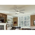 thumbnail image 3 of Contractor Uni Ceiling Fan With Light Kit In Traditional Style 17.5 Inches Tall By 52 Inches Wide-Burnished Nickel Finish-Savannah Gray Blade Color, 3 of 7