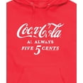thumbnail image 3 of Coca-Cola - As Always Five Cents - Men's Fleece Pullover Hoodie, 3 of 5