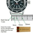 thumbnail image 2 of 20mm Watch Band Silicon Rubber Black Strap Waterproof Stainless Buckle, 2 of 2