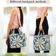 thumbnail image 4 of FORMRS Womens Corduroy Tote Bag Crossbody Shoulder Purse Handbag with Detachable Strap, Whimsy Daisy Pattern, 4 of 7