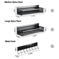 thumbnail image 2 of Especiero magnético Aufworld para refrigerador con estante de 8 ganchos, 2 of 8
