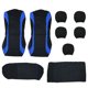 thumbnail image 5 of Negro Universal Del Protector Del Protector De La Cubierta Del Apoyo Para La Cabeza Del Respaldo Del Asiento De Coche 9pcs Macarena Cubierta del asiento del asiento del coche, 5 of 8