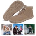thumbnail image 1 of Booties con forrado cálidos zapatos trekking a prueba descalzos senderismo botas nieve invierno impermeable anti-Slippeso para viajes al aire libre, 1 of 9