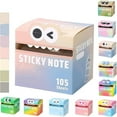 thumbnail image 6 of Cute Pattern Sticky Note (105 Sheets/Roll), Cute Pattern Pad | Office Supplies Cute Stationery Sticky Notes, Self Adhesive Cartoon Theme Memo Pads, Tab Supplies-Gift-(10PCS), 6 of 27