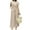 Beige, variant on ZANZEA Womens Short Sleeve Tops T-shirt Elastic Waist Wide Leg Long Pants Trousers 2PCS Casual Sets Outfits