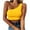 Yellow, variant on Babysbule Womens Tank Tops Women Fashion Solid Color Sleeveless Cold Shoulder Casual Tank Blouse Tops