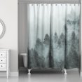 thumbnail image 2 of Creative Products Soft Blue Foggy Pine Trees 71x74 Shower Curtain, 2 of 2