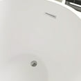 thumbnail image 6 of Vanity Art 55" x 28" Acrylic Freestanding Bathtub Contemporary Soaking Tub with Overflow and Pop-Up Drain, VA6531, 6 of 12