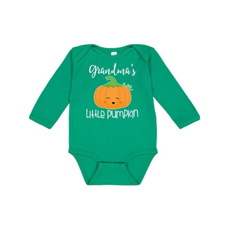 

Inktastic Grandma Little Pumpkin Halloween Gift Baby Boy or Baby Girl Long Sleeve Bodysuit