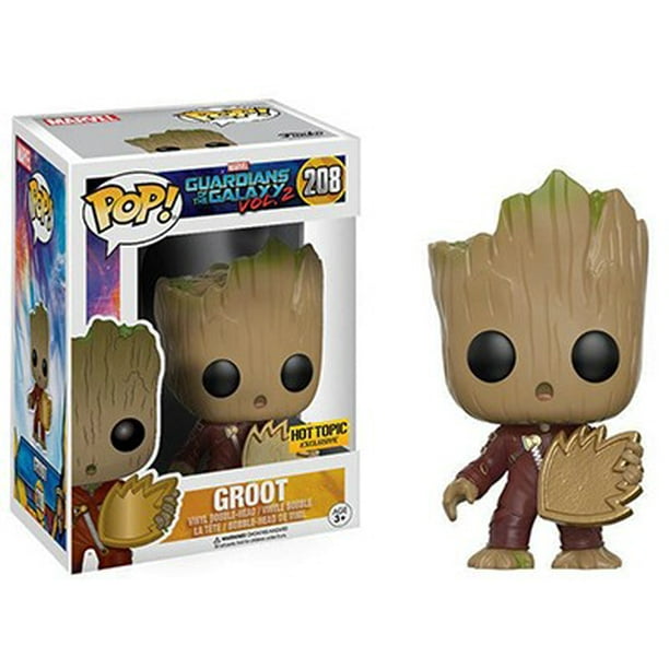 funko pop hot topic guardians of the galaxy vol 2 toddler groot toy figure with shield 208 walmart com walmart com funko pop hot topic guardians of the galaxy vol 2 toddler groot toy figure with shield 208