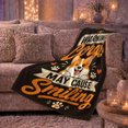 thumbnail image 6 of Playful Corgi Warning Illustration Winking Dog Orange Hearts, Playful Pet Portrait Pattern, Warm Flannel Blanket for Living Room and Reading Nook, Dog Lovers Friendship Gift, Pet Lover Home Decor, 6 of 9