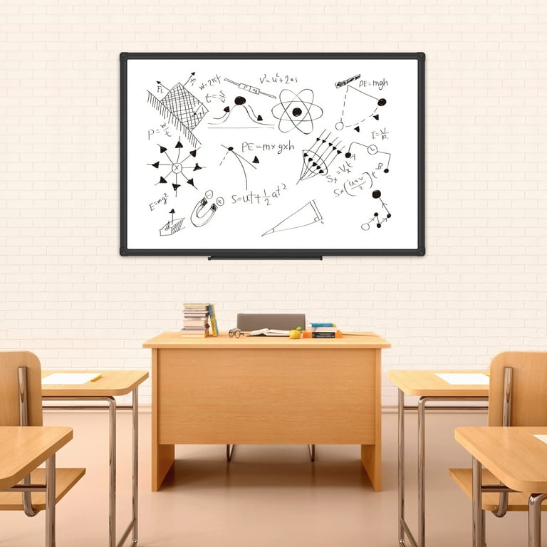 XBoard Magnetic Whiteboard 36 x 24 Inch, Dry Erase Board with Silver  Aluminium Frame 3 x 2, Wall Mounted Magnetic White Board for Home School  Office