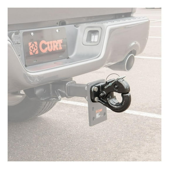 CURT 48215 Pintle Hook Hitch 30,000 lbs, Fits 2-1/2 to 3-Inch Lunette Ring, Mount Required