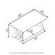 thumbnail image 2 of Mesa de café Furinno Modern Simplistic Espresso Furinno Decoración Hogar, 2 of 8