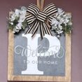 thumbnail image 2 of LCXmlly Wreath And Bow Personalized Front Door Wreath: Farmhouse Style Welcome Sign, 2 of 6