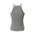 thumbnail image 4 of Made by Olivia Women's Halter Neck Ribbed Tank Top, 4 of 4