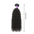 thumbnail image 4 of 〖Hellobye〗Human Hair Bundles Brazilian Hair Weave Bundles Natural Black Curly Hair, 4 of 5