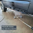 thumbnail image 6 of Undercarriage Pressure Washer Attachment, 2-in-1 Undercarriage Pressure Cleaner Washer 16 Inch, 4000 PSI Under Car Pressure Washer Attachment with 3 Pcs Extension Wand by, 6 of 7