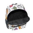 thumbnail image 6 of FORMRS Kids School Backpack with Front Zippered Pocket 12" Student Travel Daypack, Purple Vegetables Pattern, 6 of 6