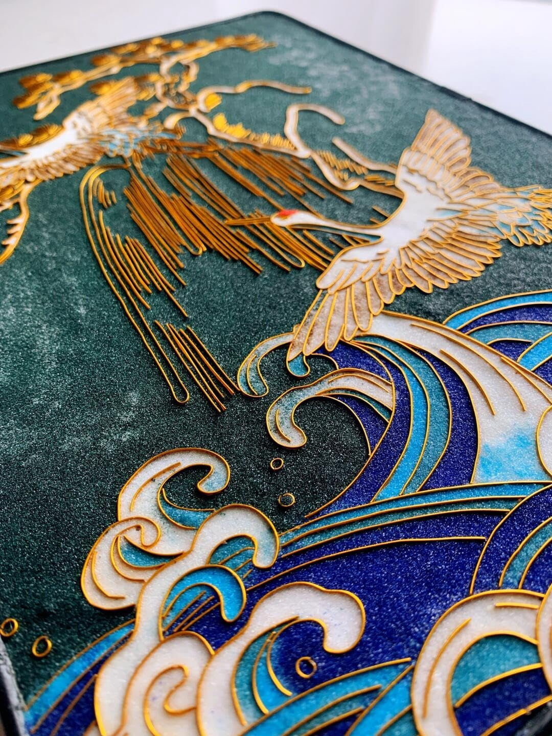Cloisonne Filigree Enamel Paint by Numbers Kit, All in One with Tools, DIY Craft, Starter Set for Adults and Beginners, Easy Instructions, Hobby for Adults Teens Elderly Handmade Home Decor Gifts