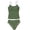 Army Green, variant on Aocisk Girls Swimsuits Solid Color Contrast Trim Swimwear 2 Piece Bathing Suit Padded for Teens 8 14Y Vest Style Bathing Suit Toddler Navy 11-12 Years