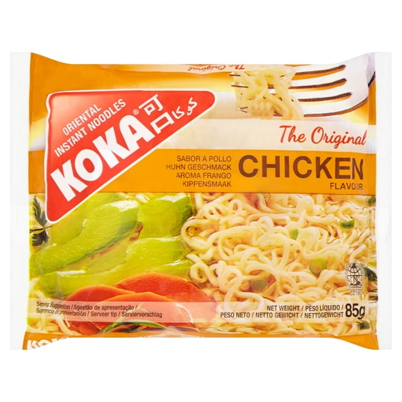 Koka Instant Noodles Chicken Flavour 85G, Imported from Britain