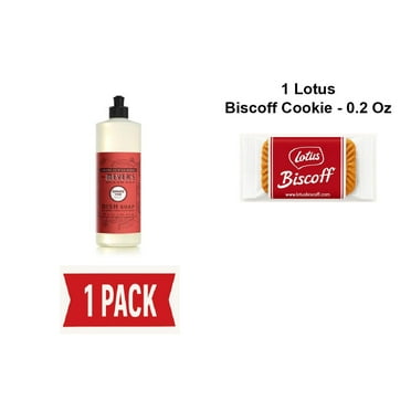 Mrs. Meyers Clean Day Liquid Dish Soap, Tomato Vine Scent, 16 Ounce Bottle - Pack Of 1 & Lotus Biscoff Cookie - 0.2 Oz - 1 ct