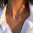 thumbnail image 1 of nipocaio Rhodié Collier à Breloques - Foudre Pendentif - Collier Station Étoile - Délicate Superposition Collier, 1 of 6