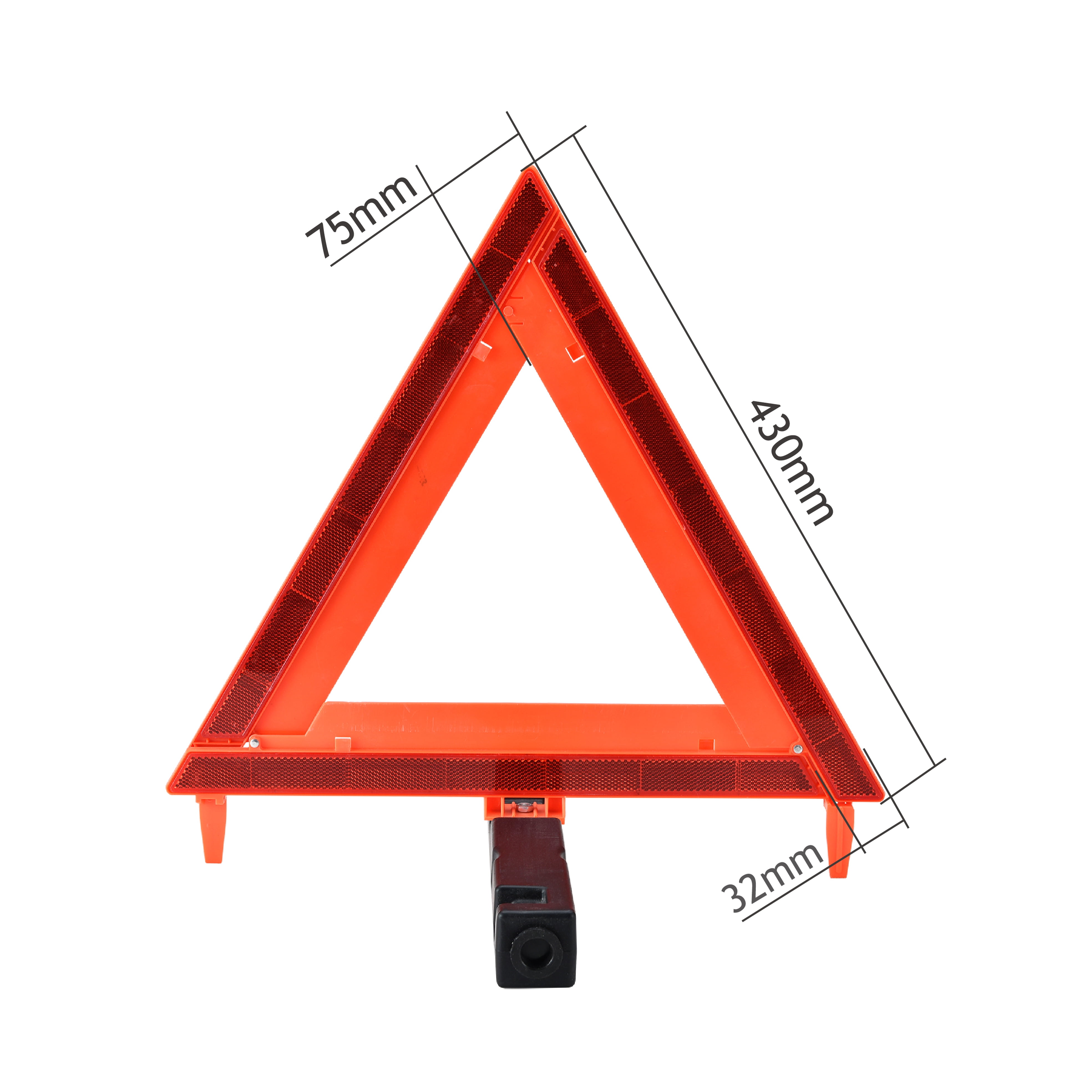 WORKKOOL Safety Triangles DOT Approved Emergency Reflector with Carry Case 3 Pack( Without Sand)