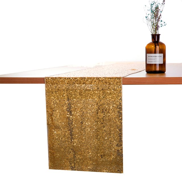 30x180cm Sparkly Sequin Table Runner Wedding Party Christmas Table Runner Tablecloth Decoration