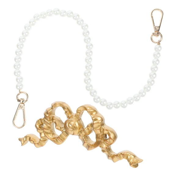 OFFIGAM 1Set Elegant Golden Resin Bow Wall Sculpture for Mirror and Furniture Embellishment