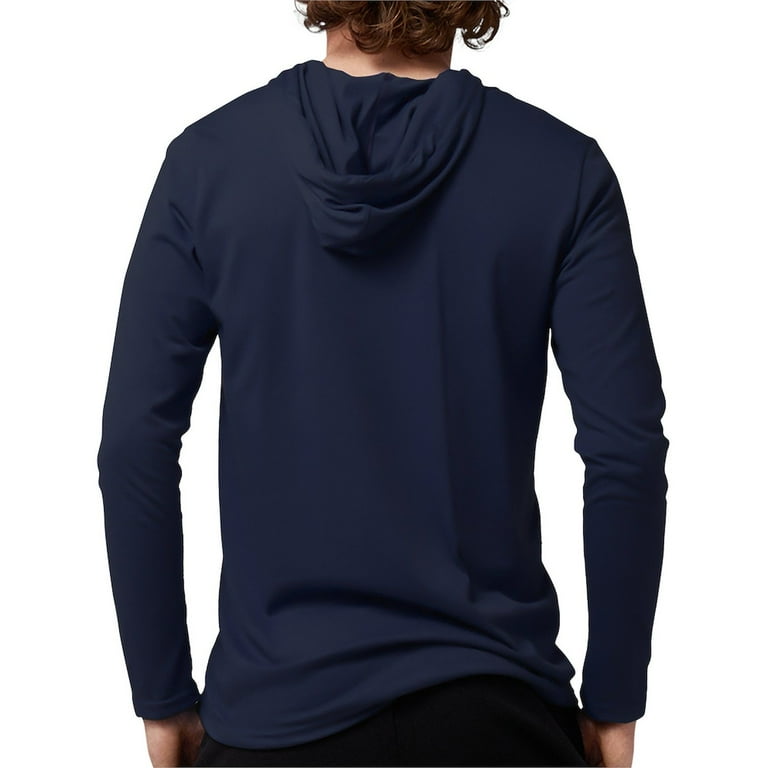 Mens Hooded T Shirt Long Sleeve 2024