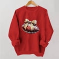 thumbnail image 2 of Gamivast Pullover Sweatshirts for Women Glitter Football with Bow Detail Graphic Print Crew Neck Long Sleeve Pullover Tops Trendy Casual Wear, 2 of 5