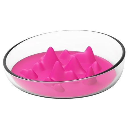UPC: 0810051331028 | Pet Life ®  Cirlicue  Mountain Shaped Modern Slow Feeding Pet Bowl