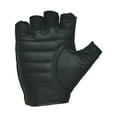 thumbnail image 2 of Castle Fingerless Leather Gloves Black 3XL, 2 of 2
