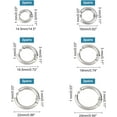 thumbnail image 6 of 24pcs 6 Sizes 14.5-24mm Ring Huggie Hoop Earrings Stainless Steel Hoop Earring Hypoallergenic Round Earring for Women Stainless Steel Color Pin 1mm, 6 of 8